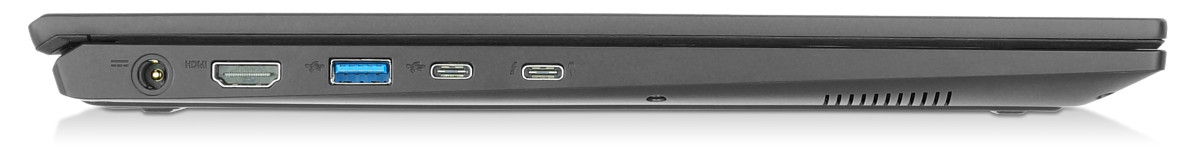 InfinityBook S 17 left ports
